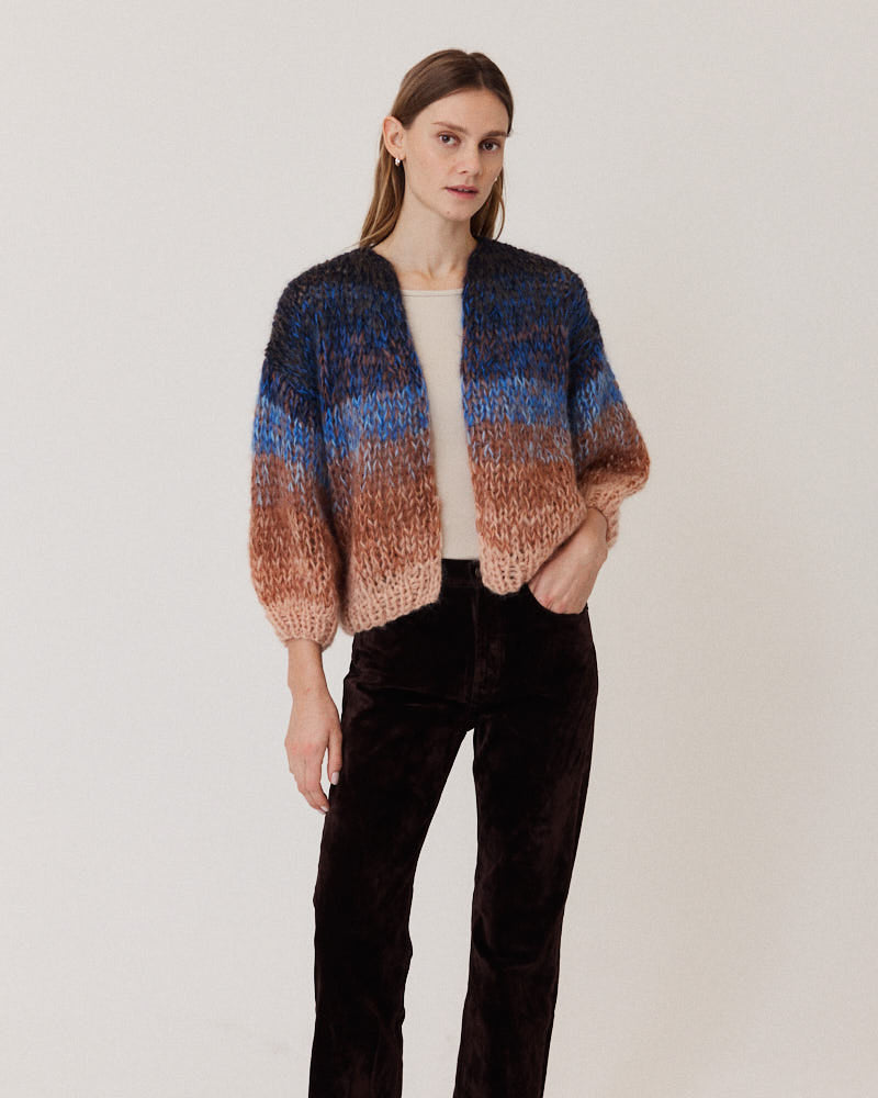 Preview: Mohair Bomber Cardigan, Ombre
