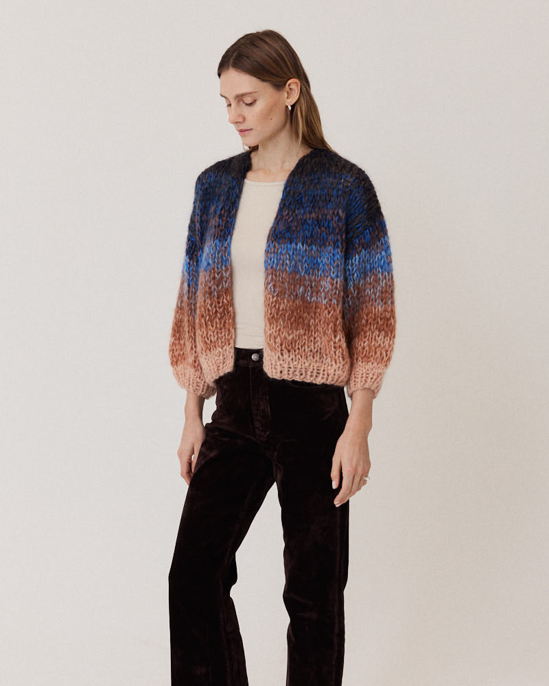 Preview: Mohair Bomber Cardigan, Ombre