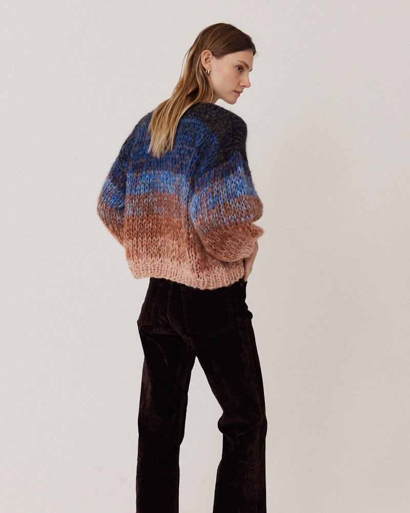 Preview: Mohair Bomber Cardigan, Ombre