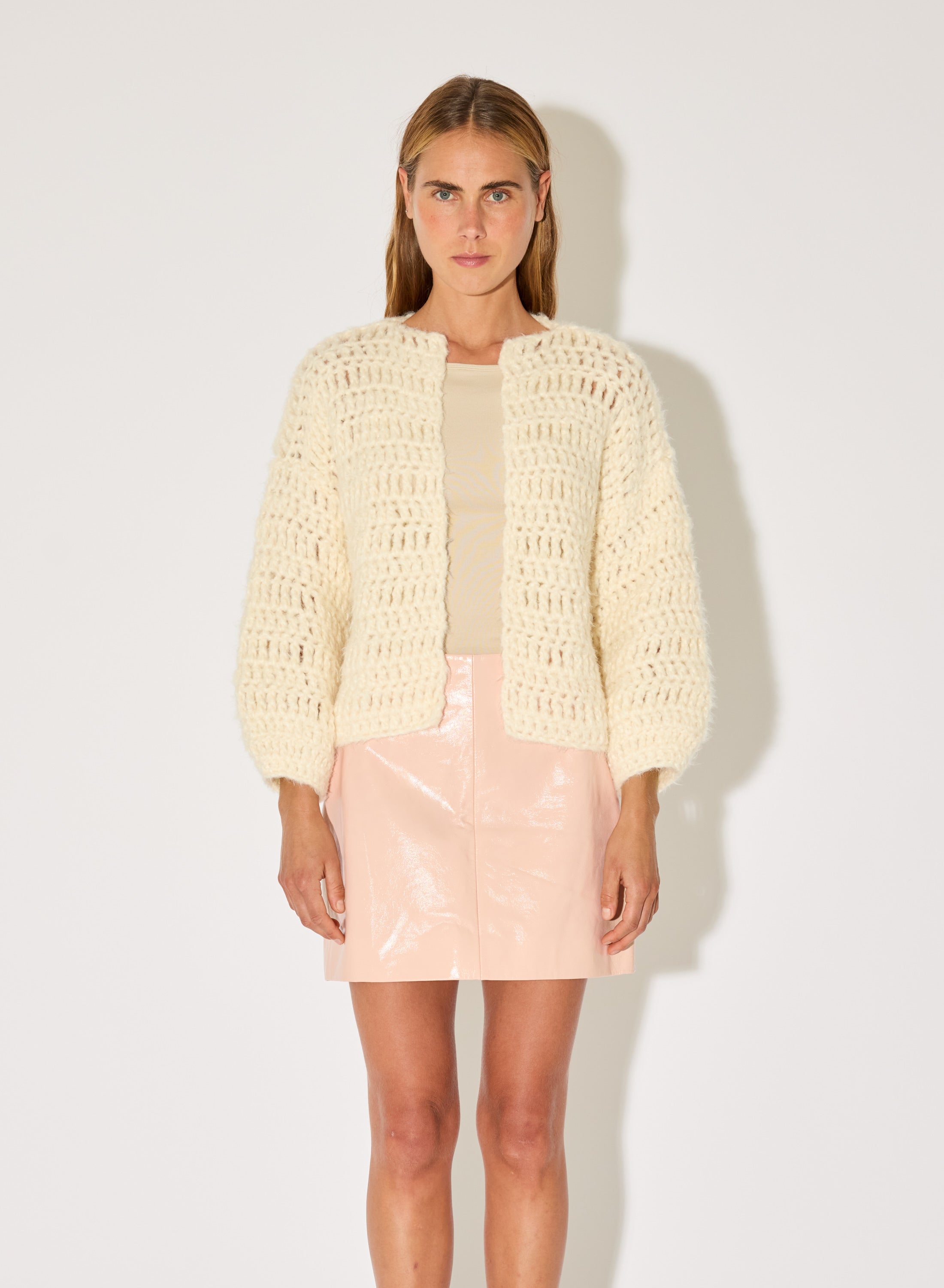 Bridal: Silk Crochet Bomber