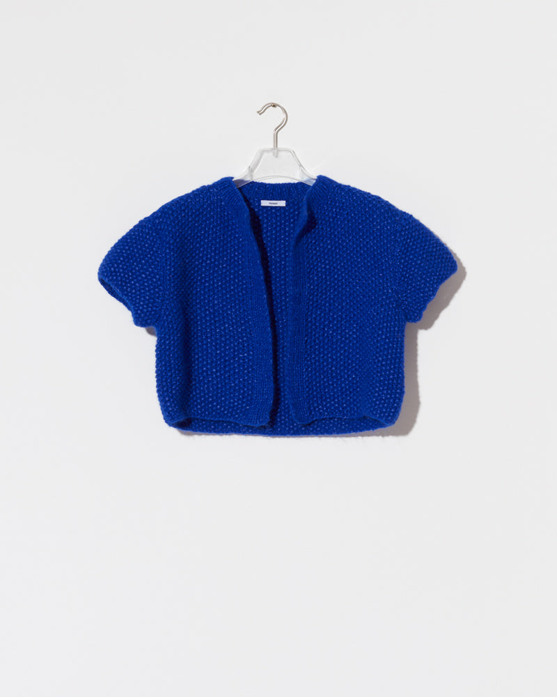 Chunky Alpaca Short Cardigan | Soft Textured Knit | Maiami