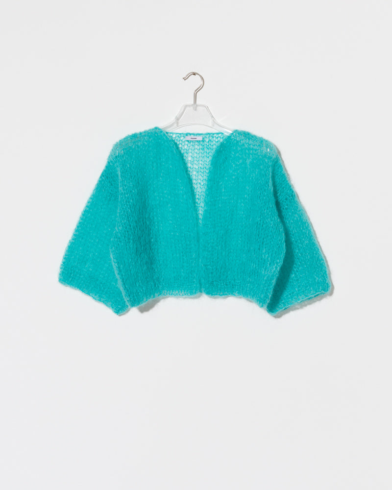 Mohair Light Short Sleeve Cardigan