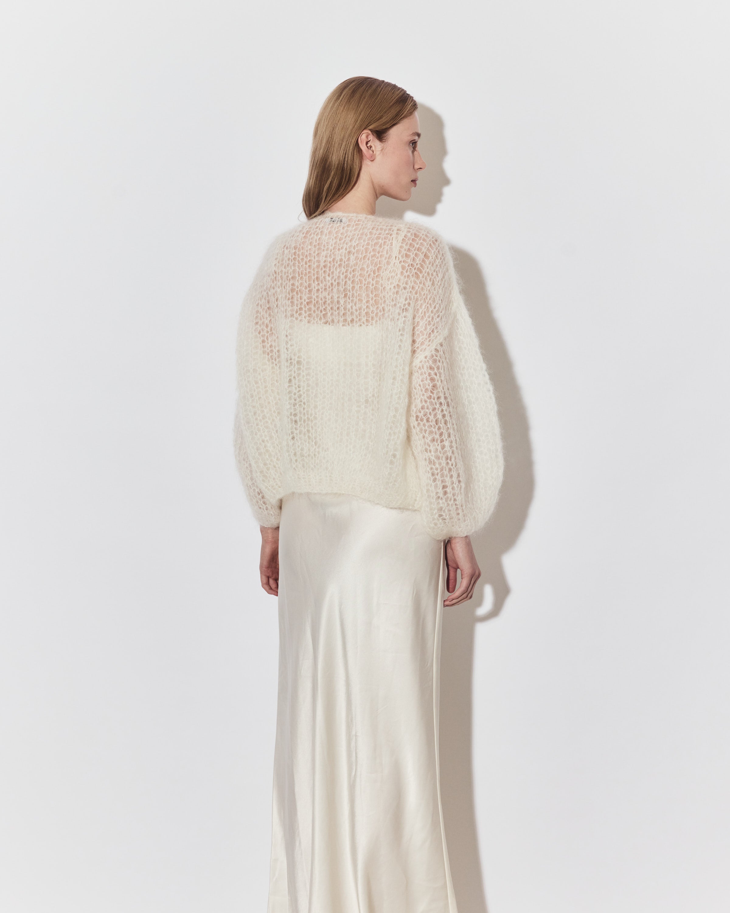 Bridal: Mohair Bomber Light, Bee Embroidery