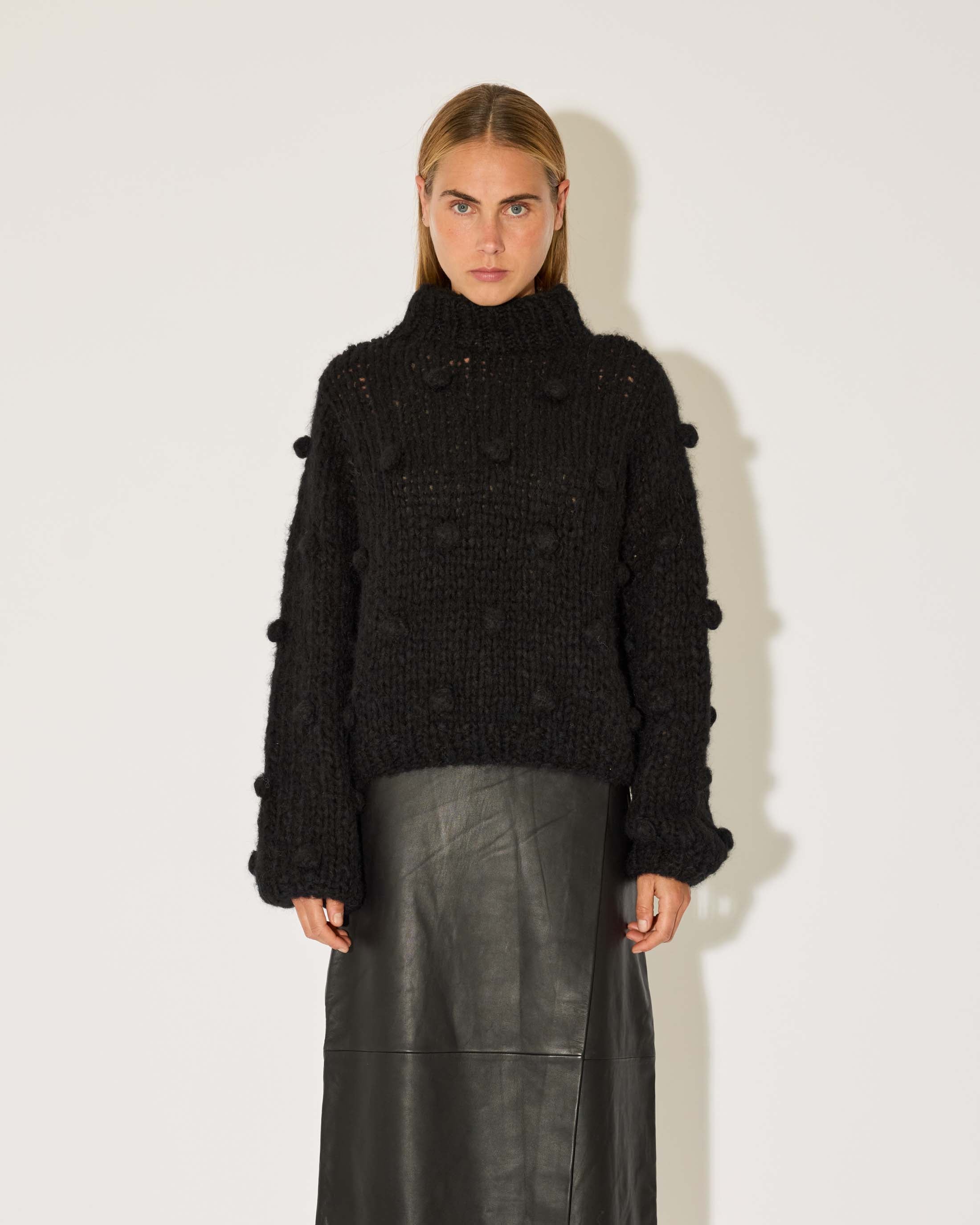 Fleecy Alpaca Bobble Pullover