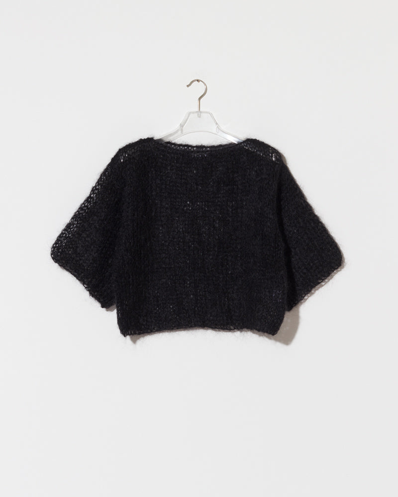 Plain light mohair t-shirt with minimalist fit by Maiami, Spring 2025