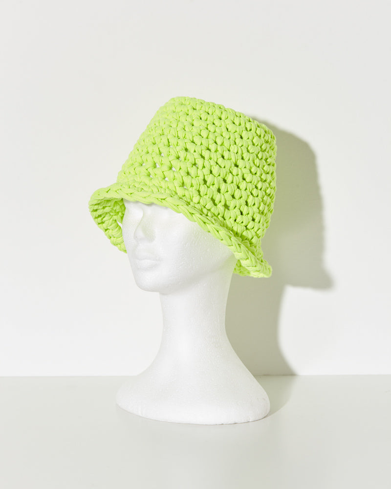 Maiami knitted Hat Bag in green.