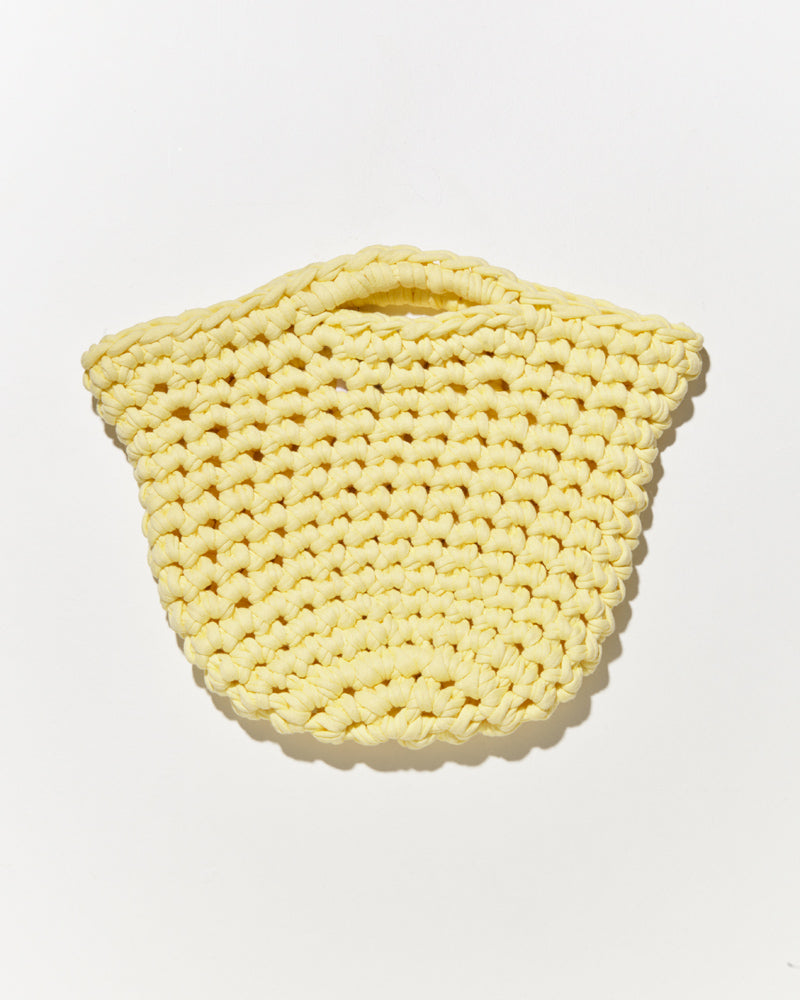 Maiami Cotton Hat Bag in yellow.