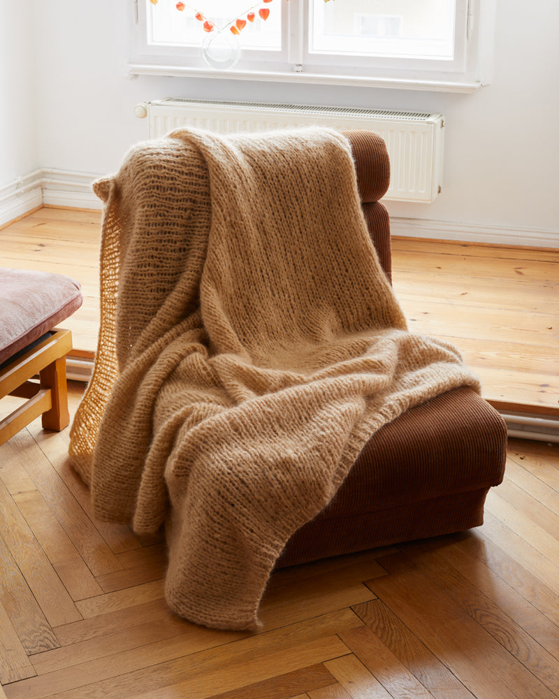 Sale | Hand-knitted Mohair Blanket