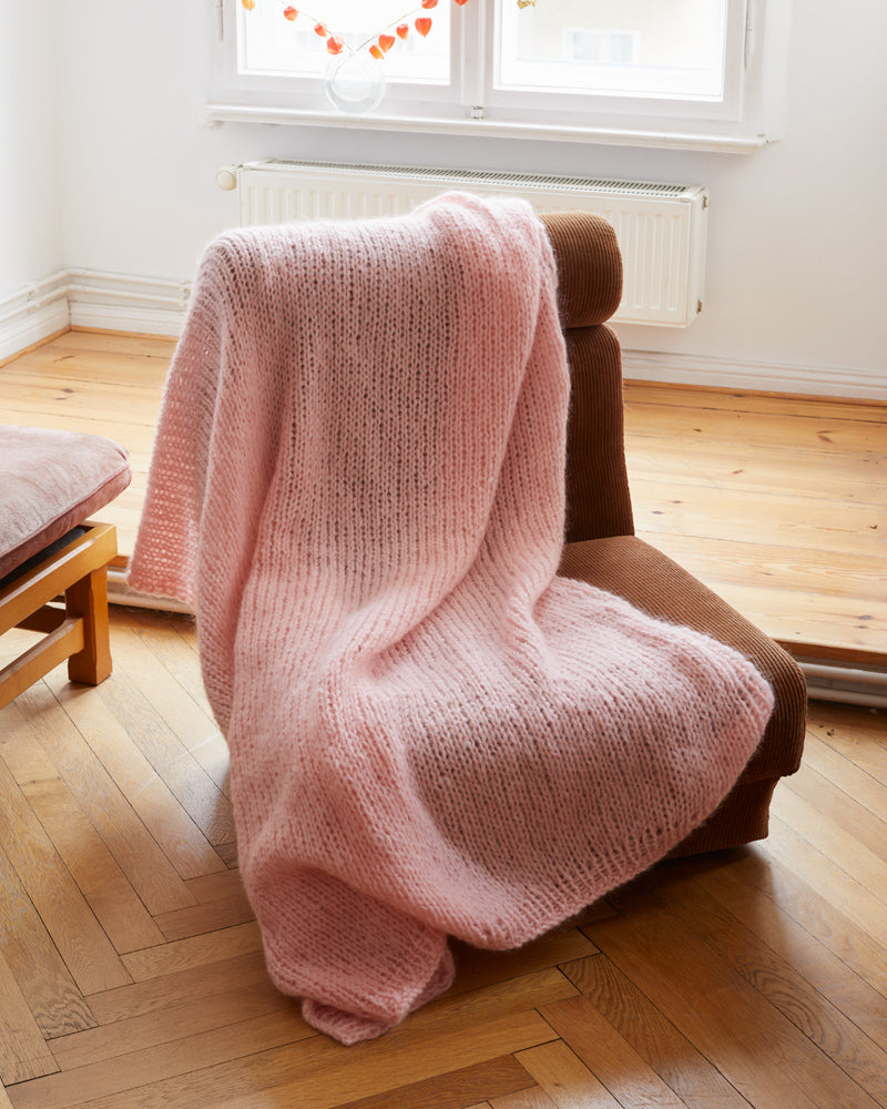 Sale | Hand-knitted Mohair Blanket