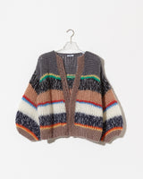 Mohair cardigan womens in the colour Primary.